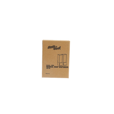 دیسپنسر دستی صابون دوقلو ۴۰۰ میلی‌لیتر — Twin Clear Manual Soap Dispenser 400ML