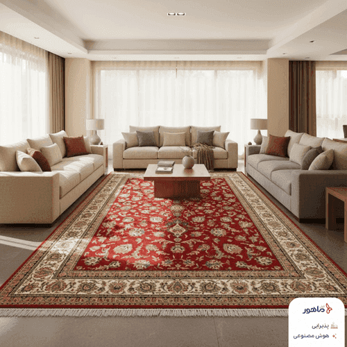 فرش طرح افشان قرمز — Afshan Red