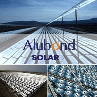 پنل آینه‌ای کلکتور خورشیدی آلوبوند — Alubond Solar Collector Mirror Panel
