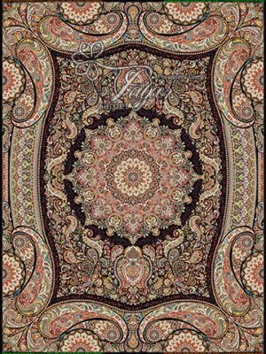 فرش ماشینی طرح پارادایس سرمه‌ای — Paradise Sormei Design Machine-Made Carpet
